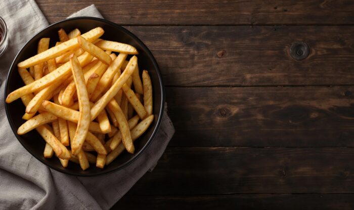 Pommes aus der Heißluftfritteuse